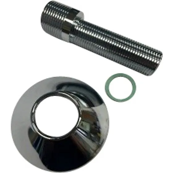 Forskruning Lang excentrisk 3/4''x1/2'' 90mm med roset