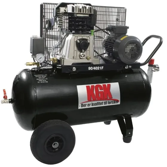 KGK Kompressor 90/415 - 90L Værkstedskompressor 400V