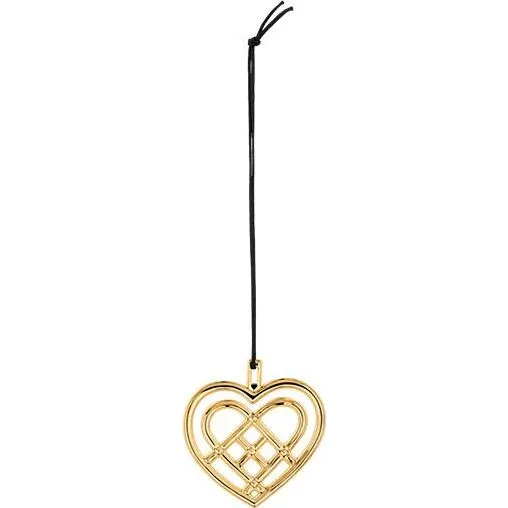 Rosendahl Karen Blixen Flettet Julehjerte i Guld, 6.5 cm