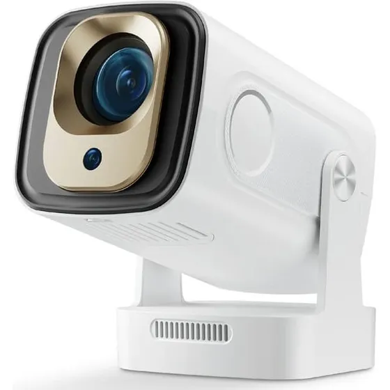 HY260 Pro Android 11 1080P LED-projektor 200 ANSI, Hvid