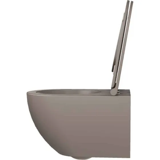 Lavabo Comoda væghængt toilet, mat brun, rimless