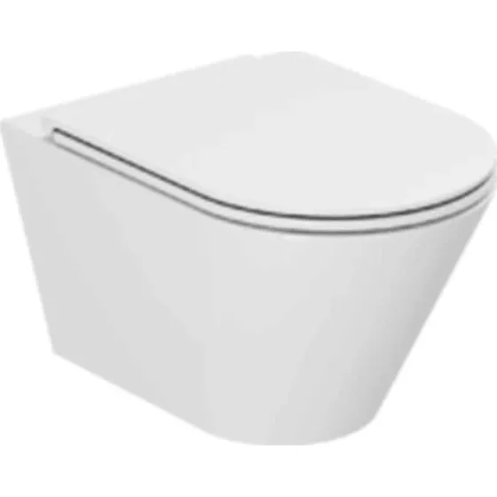 Lavabo Forma væghængt toilet, uden skyllekant, hvid