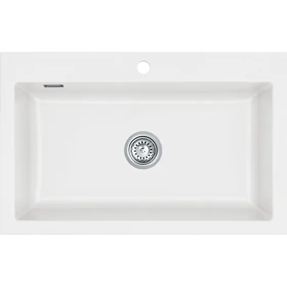 Lavabo Mera 80 køkkenvask, 80x51 cm, mat hvid
