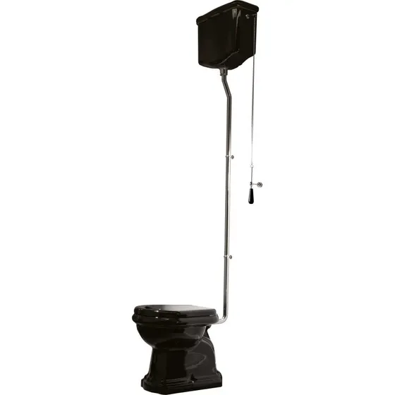 Retro High toilet, sort
