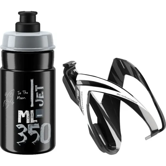 Elite Kit Ceo Jet 350 ml flaske med holder, sort