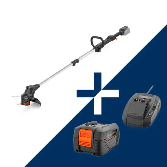 Husqvarna T28 Aspire græstrimmer m/ 18-B45 batteri & 18-C70 lader