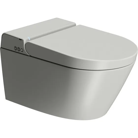 GSI WClean douchetoilet, mat grå, uden skyllekant