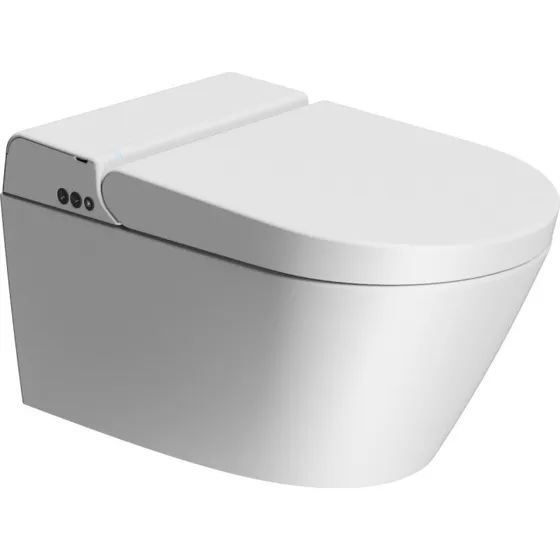 GSI WClean douchetoilet, mat hvid, uden skyllekant