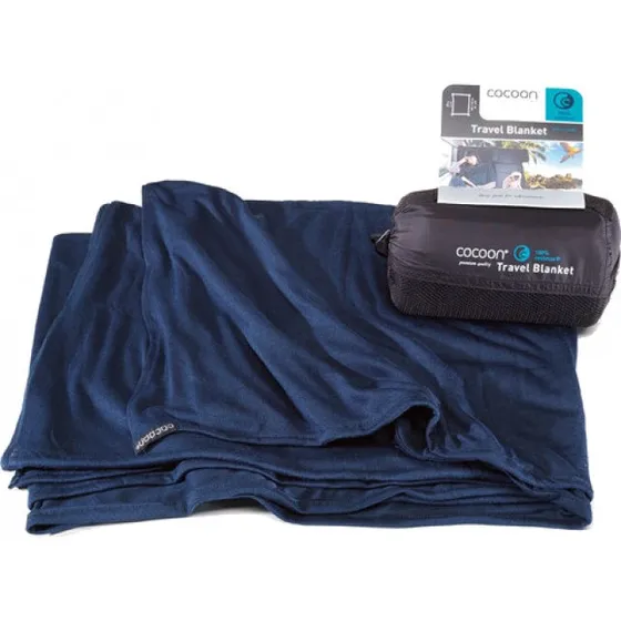 Cocoon Travel Blanket 180x140 cm - Navy