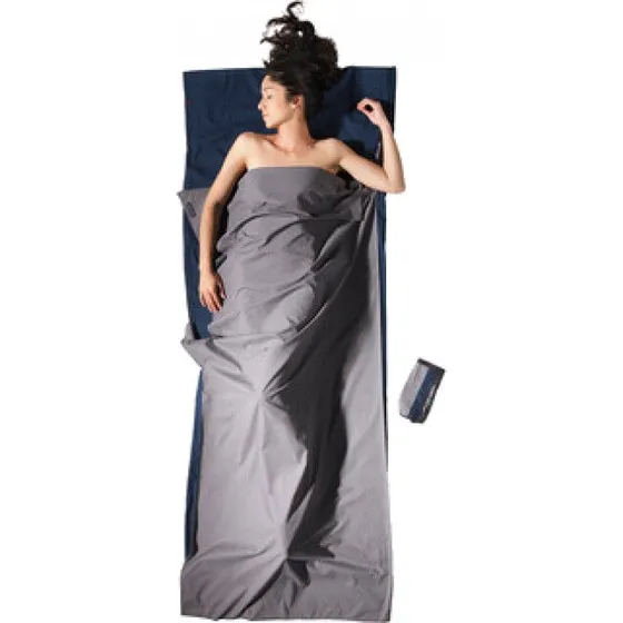 Cocoon Travelsheet i 100% bomuld - Tuareg/Elephant Grey
