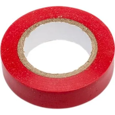 Isoleringstape 15mm x 10M rød