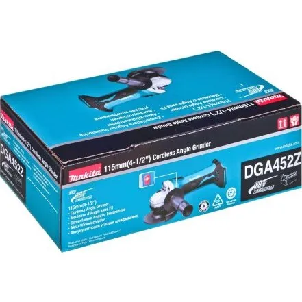 Makita DGA452Z vinkelsliber 115 mm 18 V (sort/blå)