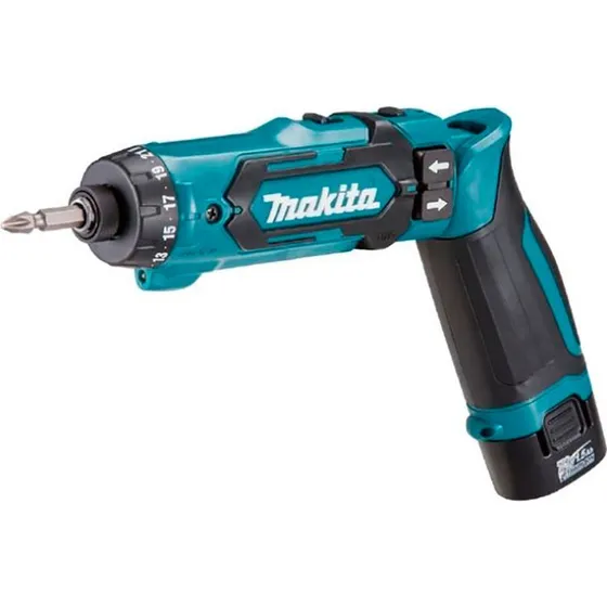 Makita DF012DSE 7,2 V skruemaskine Li‑Ion, sort/blå