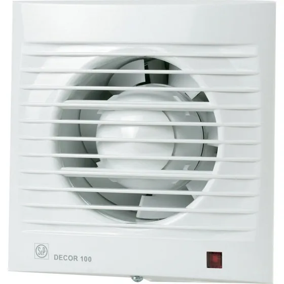 Decor 100CZ Badeværelsesventilator, Hvid, 158x158mm