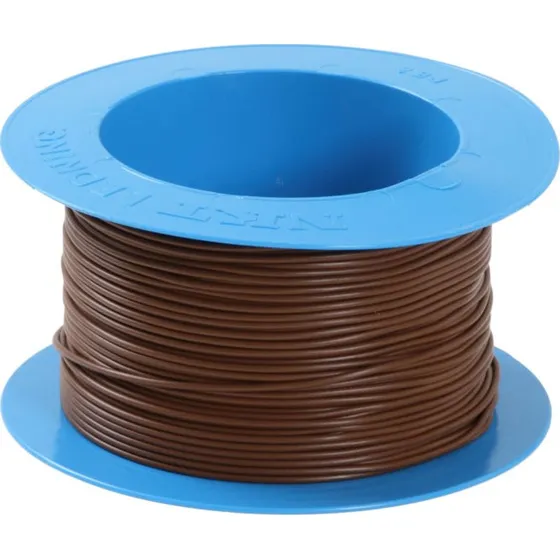 Nexans PVT90 ledning 1x0,75 mm² brun - metervare