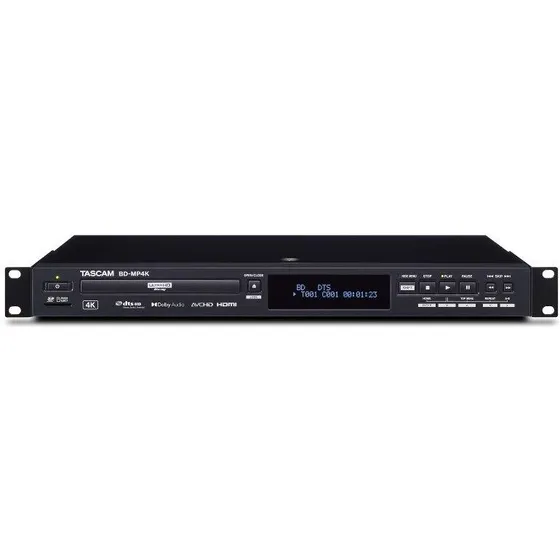 Tascam BD-MP4K Blu-ray/DVD-afspiller 4K UHD