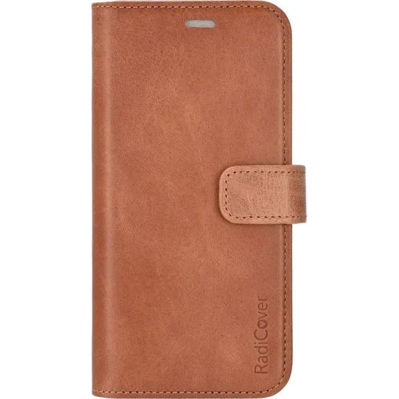 Radicover 2-i-1 Anti Radiation Lædercover til iPhone 17/18 Pro - Brun