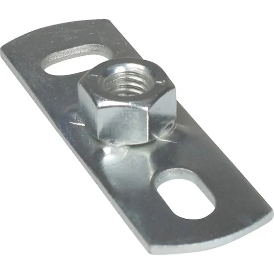 Walraven Grundflange M10 80x25mm Elforzinket med Muffe