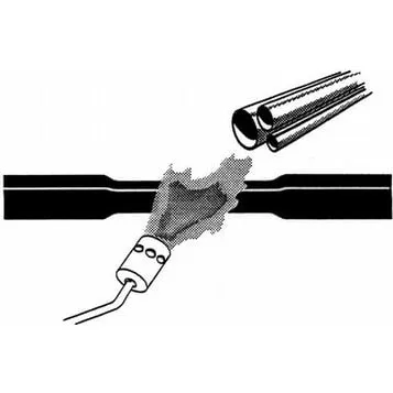 3M MDT-A-F471 Varmekrymp 32,0-7,5 mm Sort 1 m