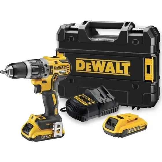 DeWALT DCD796D2‑QW 18V børsteløs kompakt slagboremaskine (2x2Ah)