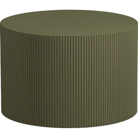 WOOOD Sanne Rundt Sidebord - Military Green - Ø60 cm