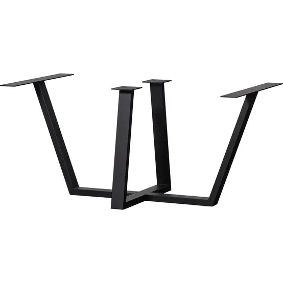 WOOOD Tablo Drenthe Bordben - Matsort Metal - 147 x 71 cm