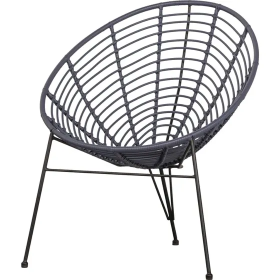 WOOOD Jane Lounge Chair - Blå - 88x72x81 cm
