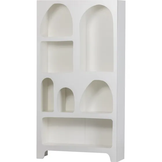 WOOOD Caz Skab, bred - Hvid krydsfiner - 180x95x32 cm