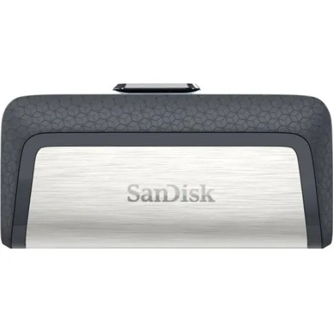 SanDisk USB 3.1 Ultra Dual USB-C 128GB - Sort/Sølv
