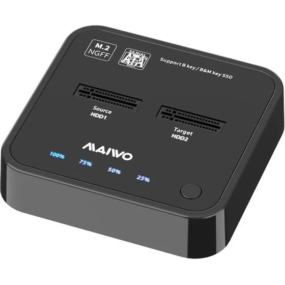 Maiwo K3016S M.2 SATA Dockingstation til Offline Kloning