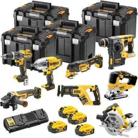 DeWALT 18V DCK865P4T – 8 dele, 4×5,0 Ah, 4×TSTAK