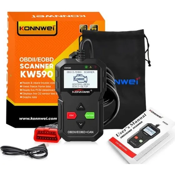 KONNWEI KW590 OBD2 Fejlkodelæser & Diagnoseværktøj