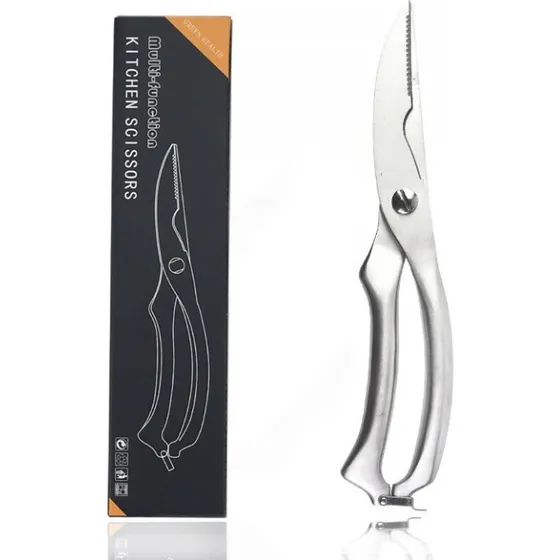 Multifunktionel Køkkensaks i Rustfrit Stål, 25 x 4 cm