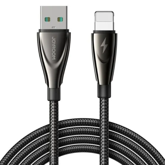 Joyroom USB-A til Lightning Kabel 1.2m - Sort (Pioneer Series)