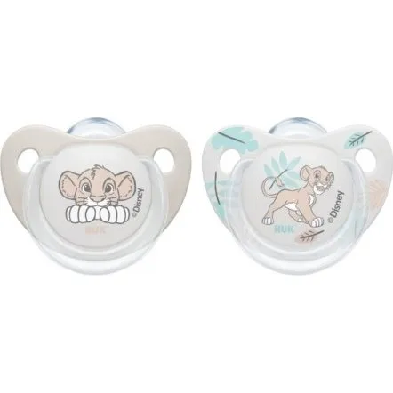 NUK Disney Løvernes Konge sut 0-6 mdr. anatomisk silikone 2-pak