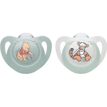 NUK Silikone Sutter Str. 2 (6–18 mdr) 2-pak – Peter Plys