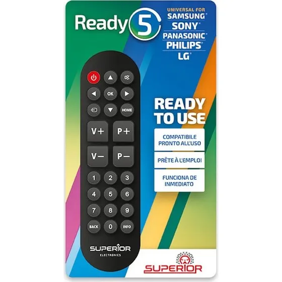 Superior Ready5 Universel TV-fjernbetjening