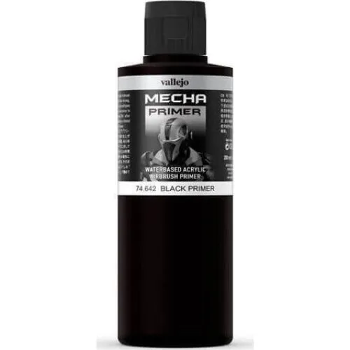 Vallejo Mecha Airbrush Color Black Primer - 200ml