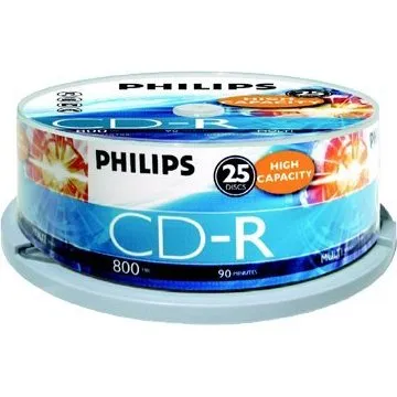 Philips CR8D8NB25 CD-R 800MB - 25 stk. Spindle