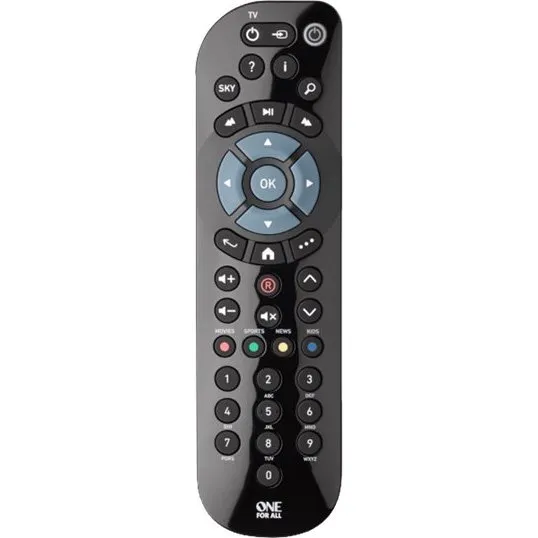 ONEFORALL Sky Q Universal fjernbetjening, Sort