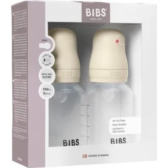 BIBS Bottle 2-pak 150 ml Ivory – sutteflaskesæt