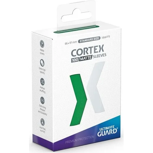 Ultimate Guard Cortex Sleeves - Matte Green - 100 stk
