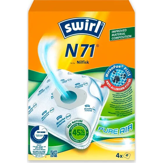 Swirl støvsugerposer N71 til Nilfisk