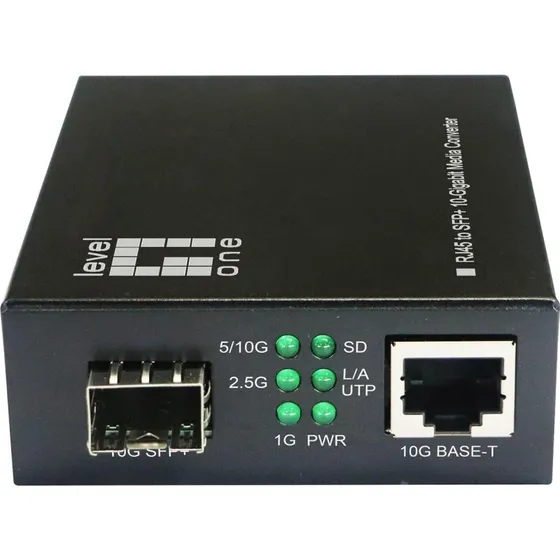 LevelOne GVT-2051 Mediekonverter RJ45 til SFP+ 10-Gigabit