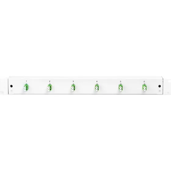 DIGITUS Fiber optisk splice boks, 1U 19", OS2, LC/APC Duplex x 6