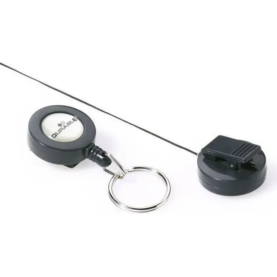 DURABLE Retractable Reel med nøglering - 10 stk.