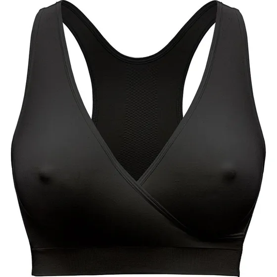 Medela Keep Cool Nat-BH - Åndbar graviditets- og amme-BH, Sort