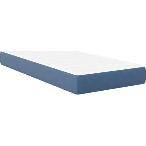 Pocket Spring sengemadras 90 x 190 cm – blå stof