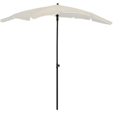 vidaXL Parasol 200x130 cm med stang – sand