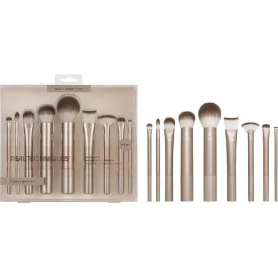 Real Techniques Au Naturale Makeup Brush Set - 9 dele